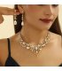 SET696 - Crystal Water Drop Necklace Set